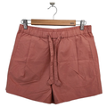 Kate Spade Shorts | Kate Spade Saturday Drawstring Tie Shorts Size 0 Pink Khaki Casual | Color: Pink | Size: 0