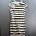 J. Crew Dresses | J. Crew Striped Dress Women Size 0 Short Sleeve Knee Length Dress | Color: Black/Cream | Size: 0