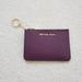 Michael Kors Accessories | Michael Kors Jet Set Travel Small Top Zip Coin Pouch With Id Holder Keychain | Color: Gold/Purple | Size: Os
