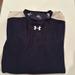 Under Armour Shirts | Men's Under Armour Compression Shirt Xxl. Navy Blue With White Stripe | Color: Blue/White | Size: Xxl