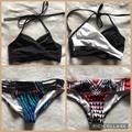 Pink Victoria's Secret Swim | Lot Of Victoria Secret Pink Swim (4 Pieces - 2 Tops, 2 Bottoms) All Xs | Color: Black/White | Size: Xs