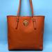 Michael Kors Bags | Michael Kors Orange Tote Handbag Coated Canvas Leather Buckles *Euc* So Pretty!! | Color: Orange | Size: Large