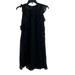Madewell Dresses | Madewell Black Sheer Ruffle Silk Dress Size 2 | Color: Black | Size: 2