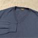 J. Crew Sweaters | J. Crew Sweater Mens M Blue Merino Wool V Neck Business Casual Pullover Medium | Color: Blue | Size: M