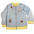 Disney Jackets & Coats | Disney Beauty & The Beast Quilted Full Zip Jacket | Color: Blue/Yellow | Size: Xsg