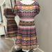 Anthropologie Dresses | Anthropologie Weston Wear Dress Lined Size Small 6 8 Pink Easter Spring Pastel | Color: Green/Purple | Size: S