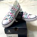 Converse Shoes | Converse Sneakers Girls Sz 2 Ctas New Shoes Rainbow Hearts Chucks Youtg A03391f | Color: Pink/White | Size: 2g