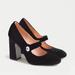 J. Crew Shoes | J.Crew Velvet Mary Jane Pumps With Jewel Detail | Color: Black | Size: 10