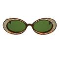 Gucci Accessories | Gucci Havana Oval Circle Sunglasses New With Case | Color: Brown | Size: Os
