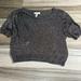 Anthropologie Sweaters | Anthropologie Leith Knit Sweater Cropped Silver Metallic Size Small | Color: Gray/Silver | Size: S