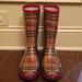 Burberry Shoes | Burberry Rainboots | Color: Red/Tan | Size: 37eu