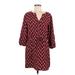 Ace Delivery Casual Dress - Popover: Burgundy Paisley Dresses - Women's Size Medium