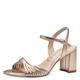 Tamaris Damen Sandalen mit Absatz Blockabsatz; ROSE GOLD/metallic; 41 EU