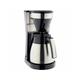 Melitta - Machine a Cafe - Cafetiere Electrique filtre Easy Top Therm ii Steel - Noir - 10 tasses