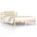 vidaXL Solid Wood Pine Day Bed Sleepover Occasional Bed Frame Overnight Sofa Guest Bed Wooden Bedroom Furniture Accessory 120x200 cm Small Double