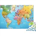 Adults Jigsaw Puzzle 1000 Pieces Puzzle Map of Europe Wooden Puzzles Puzzles Master Puzzle Educational Toy Games Family Decoration 1000pcs (75x50cm)