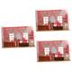 TOYANDONA 3 Sets Dollhouse Toys Miniature Furniture Miniature Kits Doll Furniture Accessories Miniature House Ornament Plan Toys Doll House Furniture Tiny House Kit Plastic Model Small