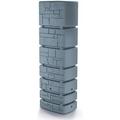 Garden Large Wall Plastic Water Butt Set Inc Connection kit 350L & 500Litres Stone Wall (350L, Light grey)