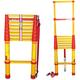 ELzEy Collapsible Telescopic Extension Ladder Non Conductive, 2m/2.5m/3m/3.5m/4m Telescoping Retractable Ladder for Rooftops, Office & Outdoor (Size : 4m/13ft) Full moon