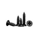 Screw bolt, nut set M1-M4 Carbon Steel Black Cross Recessed Countersunk Flat Head Tapping Wood Screw(Color:6mm,Size:M2.5 x 50pieces) (Color : 4mm, Size : M1.2x 100pieces)