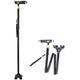 Canes Folding Walking Sticks Lightweight Portable Aluminum Alloy Lighted Height Adjustable Four Foot Comfy Grip Sticks Star of Light