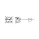 Diamond Stud Earrings for Women | 3 CT TW IGI Certified Cushion Shape Four Prong Lab Diamond Stud Earrings | F-G Color, VS1-VS2 Clarity | Platinum | Friendly Diamonds