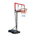 G GX9 Portable Basketball Hoop,33" Backboard Basketball Goal, 4.1 to 8.5ft Adjustable Basketball Hoop,Easy-Lifting Handle Basketball Hoop Outdoor for Kids/Teens/Adults(Red)