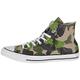 Converse Unisex-Adult Chuck Taylor All Star Canvas High Top Sneaker, Black, 6 Women/4 Men