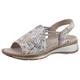 Riemchensandale ARA "HAWAII" Gr. 36, bunt (taupe multi) Damen Schuhe Keilsandaletten