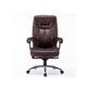 Executive Office s Boss with Footrest Ergonomic Computer Gaming Comfortable Leather Reclining (Color : Brown)