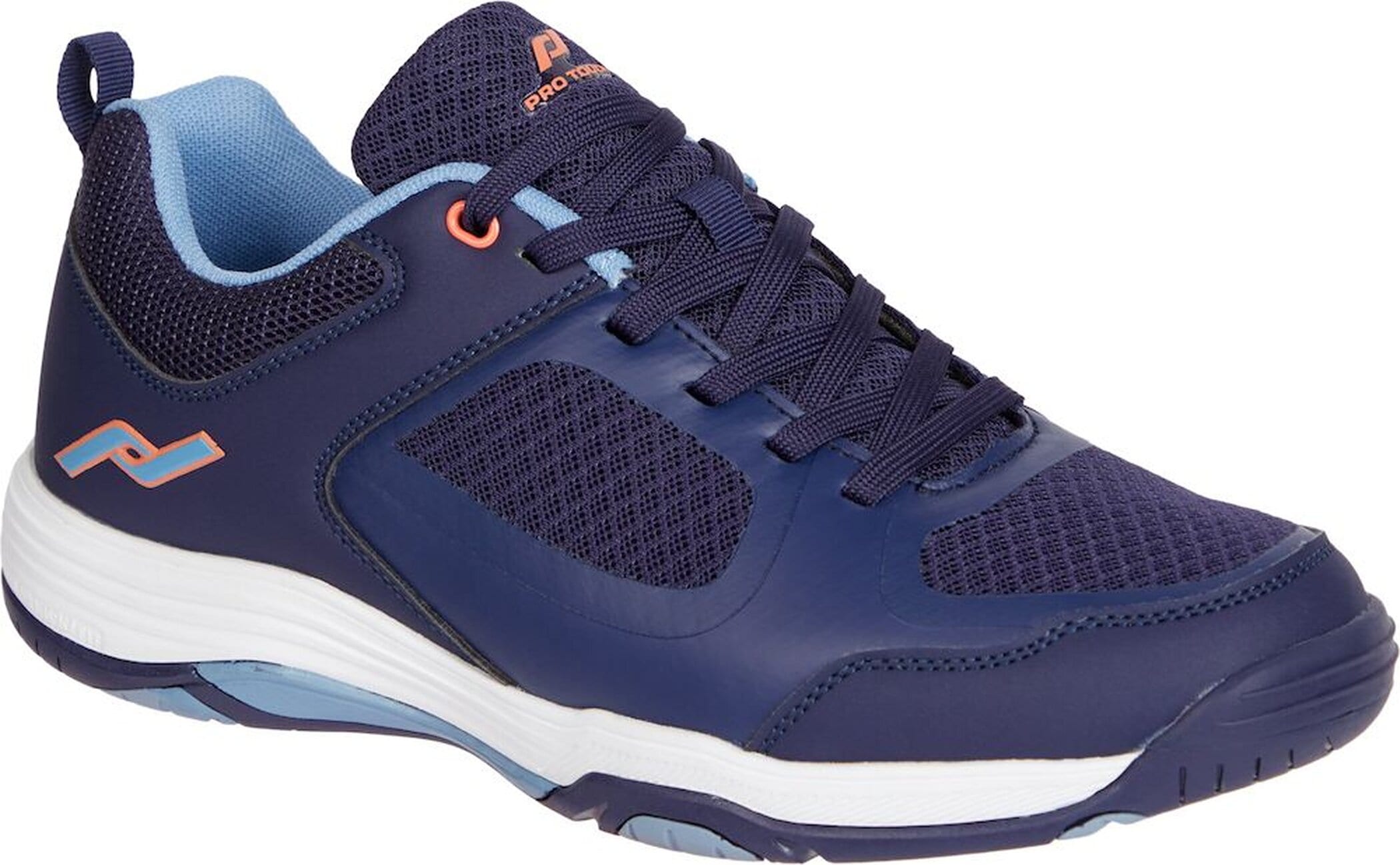 Indoorschuh PRO TOUCH "Rebel IV W", Gr. 42, bunt (blau schwarz, blau, rot l), Synthetik, Textil, mehrfarbig, Schuhe