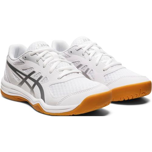 "Hallenschuh ASICS ""UPCOURT 5 GS"" Gr. 35, weiß Schuhe Hallenschuhe"