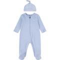 Neugeborenen-Geschenkset LEVI'S KIDS "LVN FOOTED COVERALL & HAT SET" Gr. 2 (62), lt mist htr Baby KOB Set-Artikel Outfits