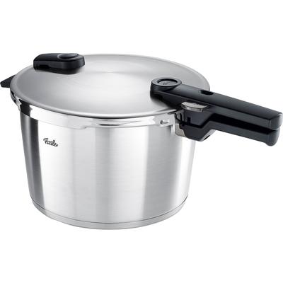 Schnellkochtopf FISSLER "Vitaquick Premium", silber (silberfarben), B:29cm H:21,5cm L:47cm Ø:26cm, Töpfe, Premium Qualität – Made in Germany