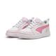 Sneaker PUMA "Puma Rebound V6 Lo AC PS" Gr. 35, pink (puma white, fast pink, whisp of pink) Kinder Schuhe Sportschuhe