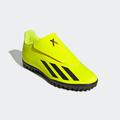 Fußballschuh ADIDAS PERFORMANCE "X CRAZYFAST CLUB VEL TF J" Gr. 36, bunt (team solar yellow 2, core black, red) Schuhe Fußballschuhe