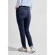 Gerade Jeans CECIL Gr. 34, Länge 28, blau (mid blue used wash) Damen Jeans Gerade 5-Pocket-Style