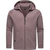 Kapuzensweatjacke RAGWEAR "Zenway", Herren, Gr. M (50), lila (mauve), Sweatware, Obermaterial: 70% Baumwolle, 30% Polyester, Basic, gerade hüftbedeckend, hoch geschlossener Ausschnitt, Langarm Ärmel ohne Ärmelschlitz Rippbündchen, Sweatjacken,...