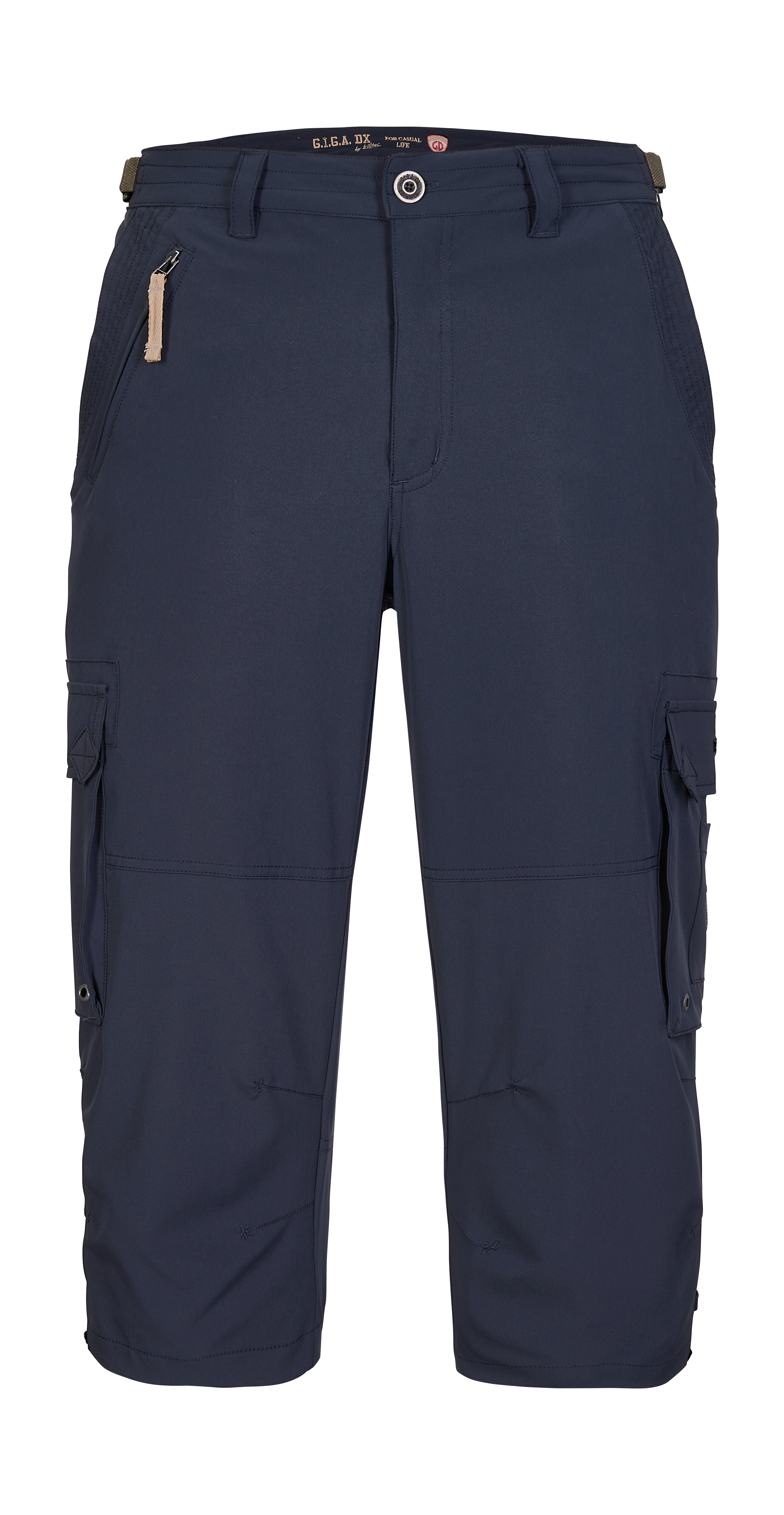 3/4-Hose "GS 35 MN PNTS", Herren, Gr. 54, Normalgrößen, blau (navy), Obermaterial: 92% Polyester, 8% Elasthan;Futter: 90% Polyester, 10% Baumwolle, G.I.G.A. DX BY KILLTEC, Hosen, Leichte, schnelltrocknende 3/4 Hose mit verstellbarem Bund und Taschen