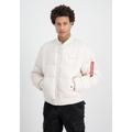 Bomberjacke ALPHA INDUSTRIES "ALPHA Men - Bomber & Flight Jackets" Gr. M, weiß (jet stream white) Herren Jacken Übergangsjacken