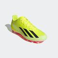 Fußballschuh ADIDAS PERFORMANCE "X CRAZYFAST CLUB FxG" Gr. 44,5, gelb (team solar yellow 2, core black, cloud white) Schuhe Sportschuhe