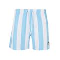 Badeshorts URBAN CLASSICS "Herren Pattern Swim Shorts" Gr. L, US-Größen, blau (balticbluebarstripe) Herren Badehosen Herrenbademode