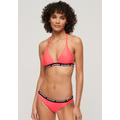 Triangel-Bikini-Top SUPERDRY "TRIANGLE ELASTIC BIKINI TOP" Gr. XL, N-Gr, pink (hyper fire pink) Damen Bikini-Oberteile Ocean Blue