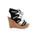 Marc Fisher Wedges: Black Shoes - Women's Size 6 1/2