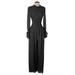 Rebecca Taylor Casual Dress Mock Long sleeves: Black Dresses - Women's Size 4