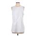 Nike Active Tank Top: White Solid Activewear - Women's Size Medium