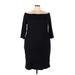 Rebel Wilson X Angels Casual Dress - Sheath: Black Print Dresses - New - Women's Size 3X Plus