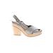 Gee WaWa Mule/Clog: Silver Shoes - Women's Size 7 - Open Toe