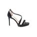 H&M Heels: Black Solid Shoes - Women's Size 39 - Open Toe
