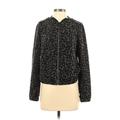 Banana Republic Factory Store Jacket: Black Animal Print Jackets & Outerwear - Women's Size X-Small